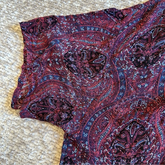 American Eagle Paisley Floral Print Kimono - Picture 3 of 4